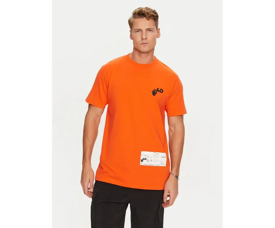 obrazek 1 Off-White T-Shirt OMAA027T22JER0012001 Pomarańczowy Regular Fit
