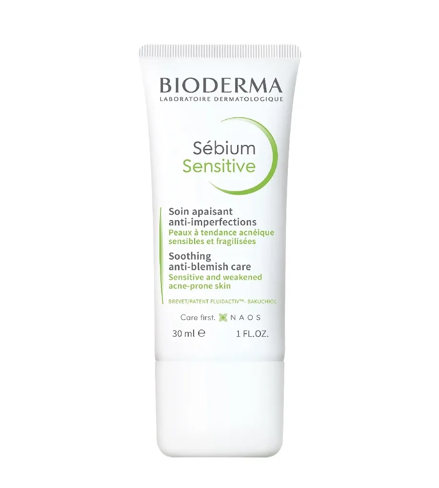 obrazek 1 Bioderma Sebium Sensitive Łagodzący krem wspomagający leczenie skóry trądzikowej 30 ml