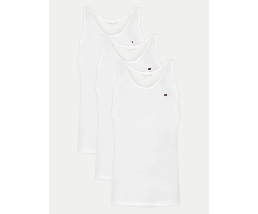 obrazek 1 Tommy Hilfiger Komplet 3 tank topów UM0UM03387 Biały Regular Fit