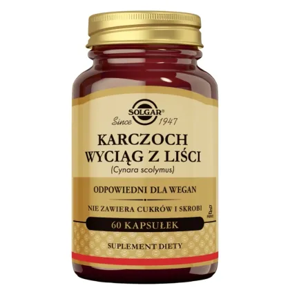 Zdjęcie Solgar Karczoch Preparat wspomagający pracę wątroby kapsułki