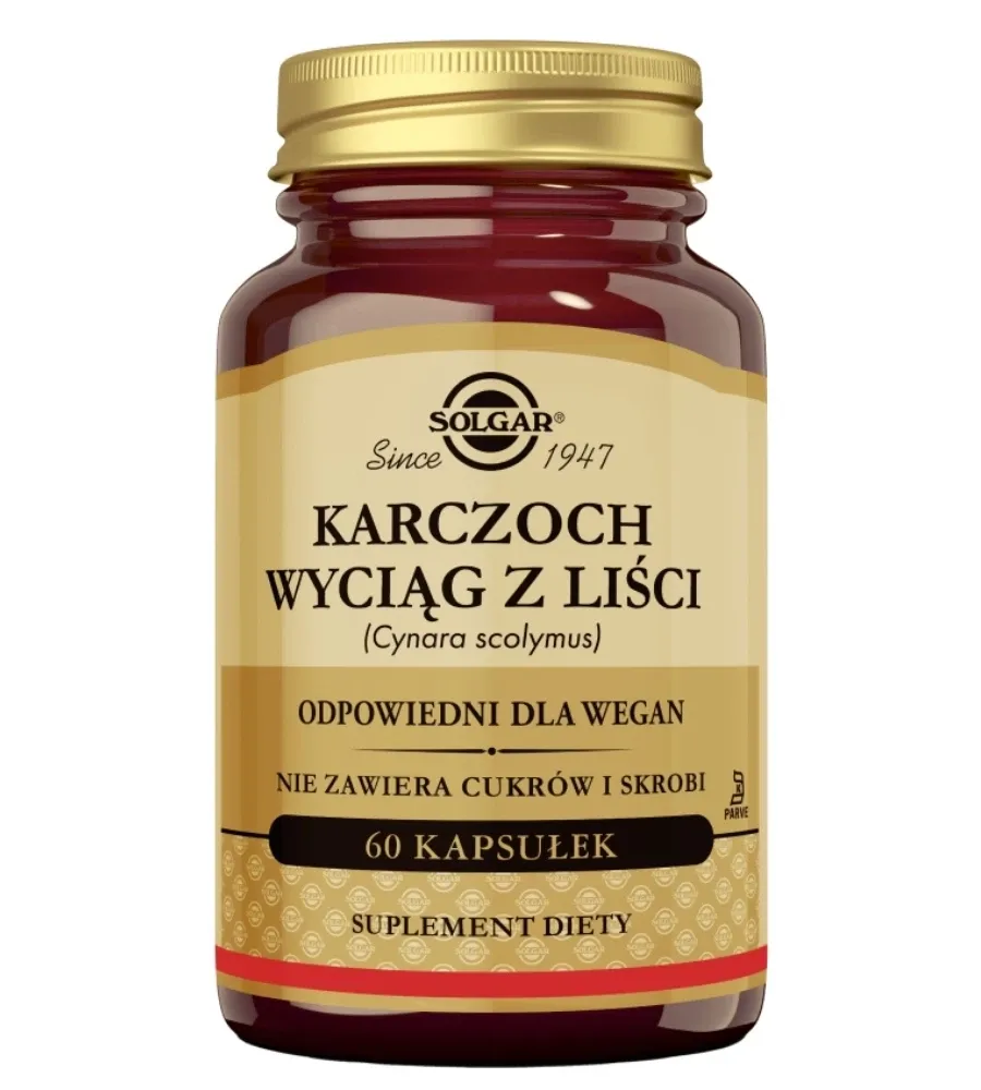 obrazek 1 Solgar Karczoch Preparat wspomagający pracę wątroby kapsułki