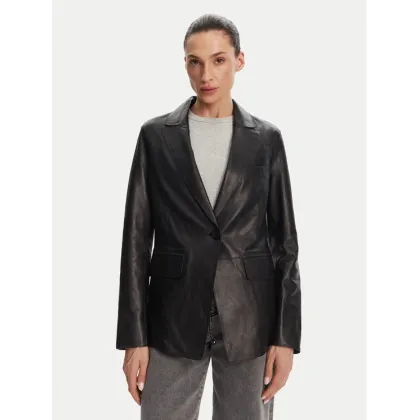 Zdjęcie Serge Pariente Kurtka skórzana Caprice Czarny Slim Fit