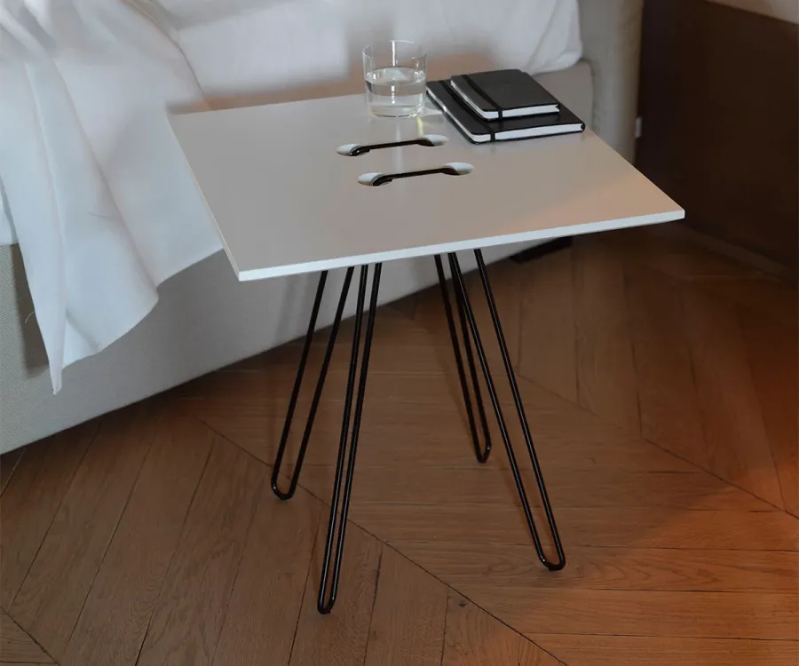 obrazek 1 Designerski, Kwadratowy Stolik do Salonu z Włoch - Casmania Horm