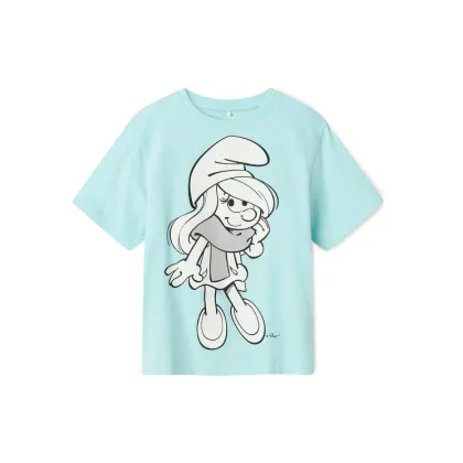Zdjęcie NAME IT T-Shirt Fleur Smurfs 13241788 Niebieski Regular Fit