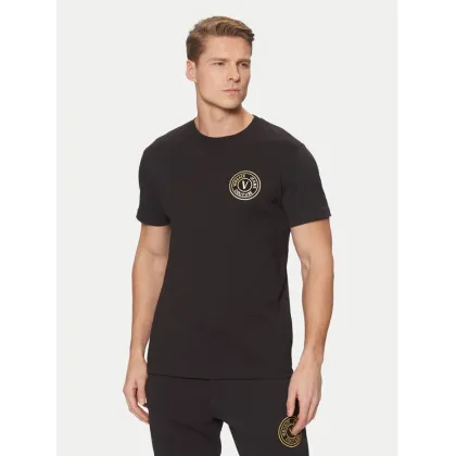 Zdjęcie Versace Jeans Couture T-Shirt 78GAHT00 Czarny Regular Fit