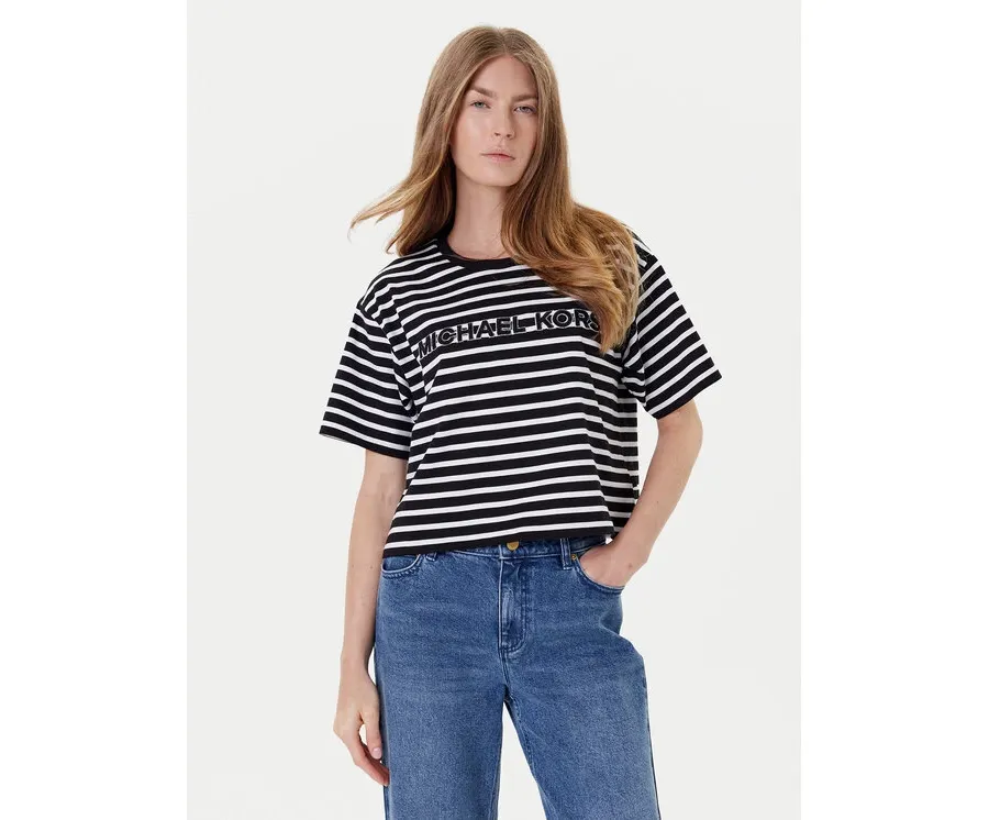 obrazek 1 MICHAEL Michael Kors T-Shirt MT551R9HM7 Czarny Relaxed Fit