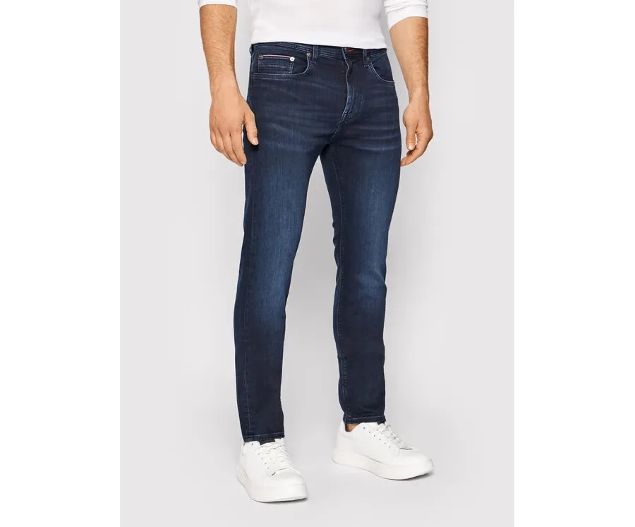 obrazek 1 Tommy Hilfiger Jeansy Core Bleecker MW0MW15593 Granatowy Slim Fit