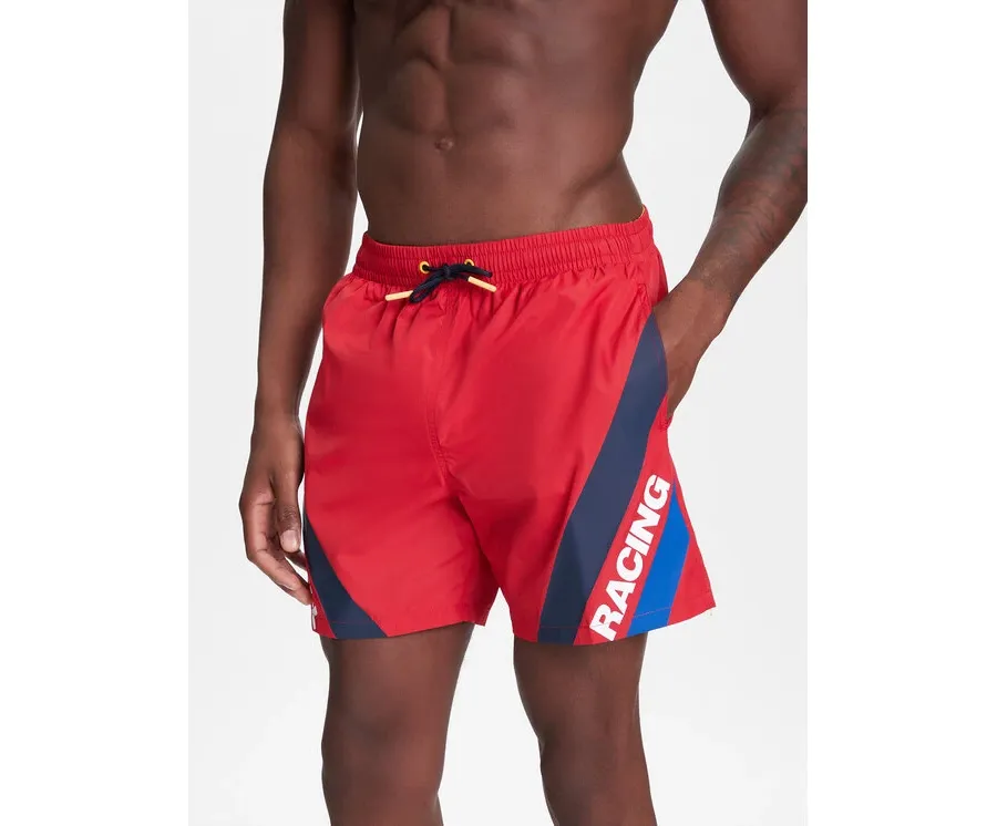 obrazek 1 Pepe Jeans Szorty kąpielowe Red Bull Racing RMB10007 Czerwony Regular Fit