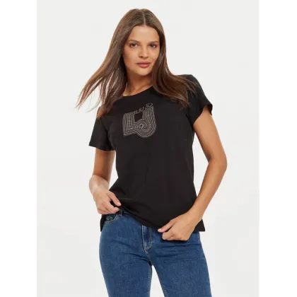 Zdjęcie Liu Jo T-Shirt TF4209 J6040 Czarny Regular Fit