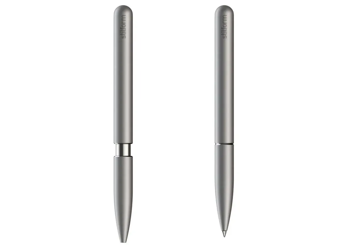 An extraordinary titanium pen with a matte finish