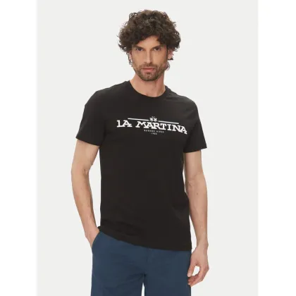 Zdjęcie La Martina T-Shirt Aguer MAR304 JS206 Czarny Regular Fit