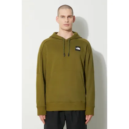 Zdjęcie The North Face bluza bawełniana U The 489 Hoodie męska kolor zielony z kapturem z aplikacją NF0A87D7PIB1