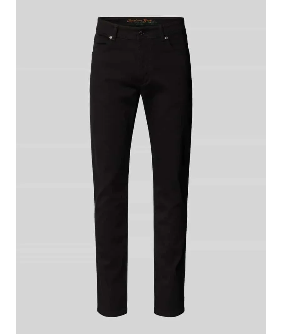 obrazek 1 Jeansy o kroju straight fit z detalem z logo
