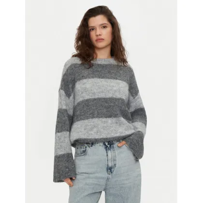 Zdjęcie Noisy May Sweter Sutton 27031244 Szary Loose Fit