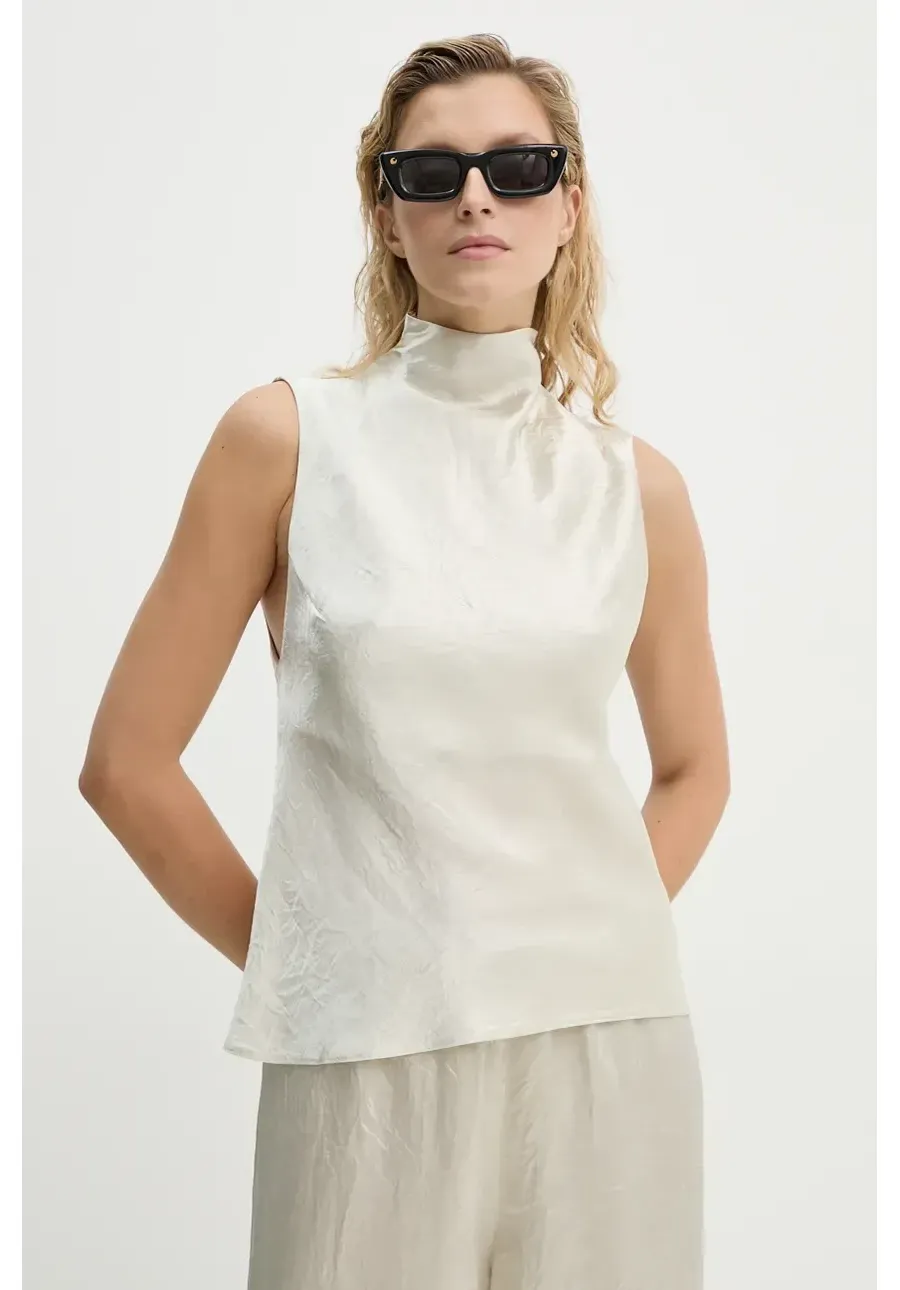 obrazek 1 Nanushka bluzka COLSON damska kolor beżowy gładka NW24PFTP12571