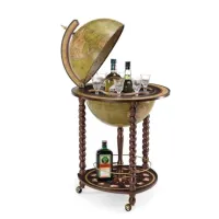 Zdjęcie Wyrafinowany globobarek Explora - Olive Green - odpowiedni do klasycznych i nowoczesnych pomieszczeń