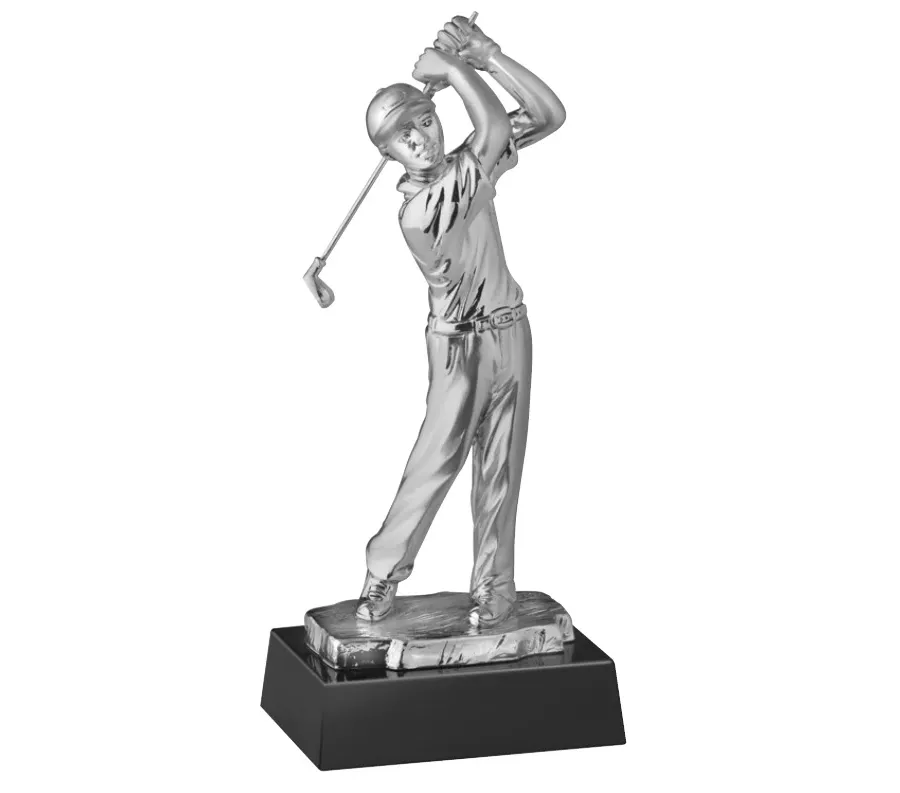 picture 1 Statuette with a silhouette of a golfer - Astra Argenti