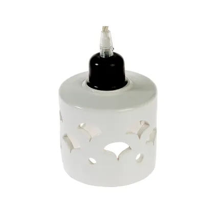 Picture Ceramic ceiling lamp in white - Virginia Casa