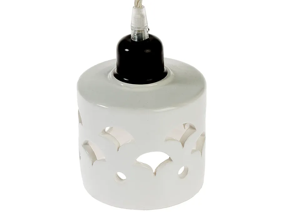 obrazek 1 Ceramiczna lampa sufitowa w kolorze białym - Virginia Casa