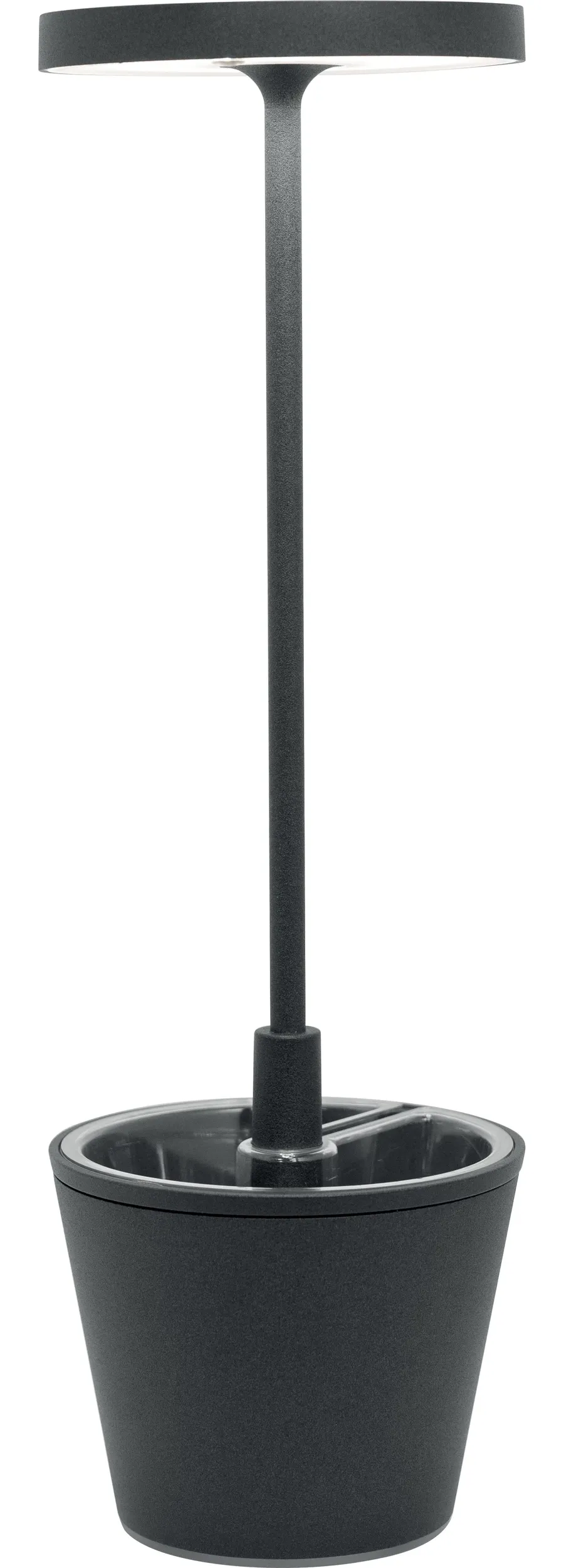 obrazek 1 Wyjątkowa lampa stołowa z misą w kolorze ciemnoszarym