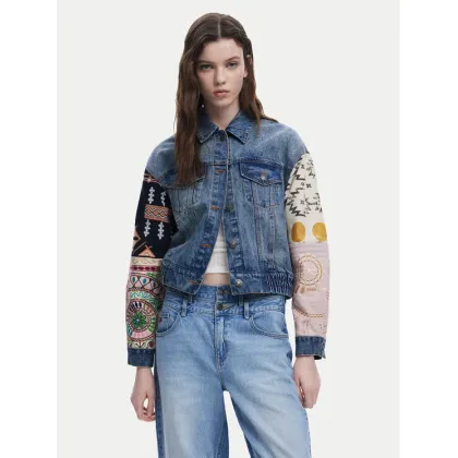 Zdjęcie Desigual Kurtka jeansowa Cassid 25SWED59 Niebieski Regular Fit