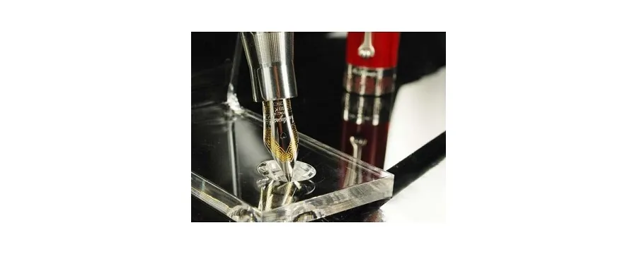 obrazek 5 Nowoczesne Pióro Wieczne Czerwony Celluloid Miya Montegrappa