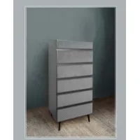 Picture Italian veneered chest of drawers - seven drawers with quilting - Casa + 39