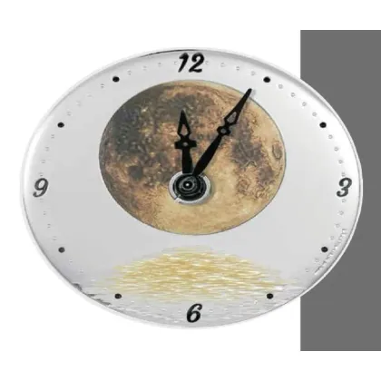 Picture A beautiful stylish clock depicting the Moon