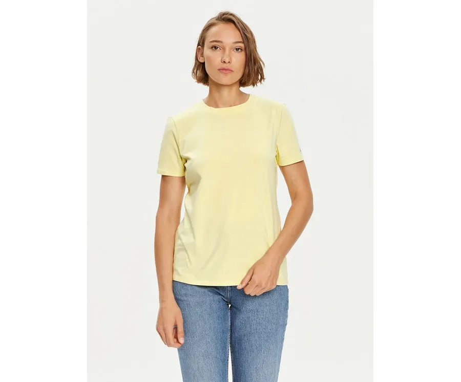 obrazek 1 Tommy Hilfiger T-Shirt 1985 WW0WW37877 Żółty Regular Fit