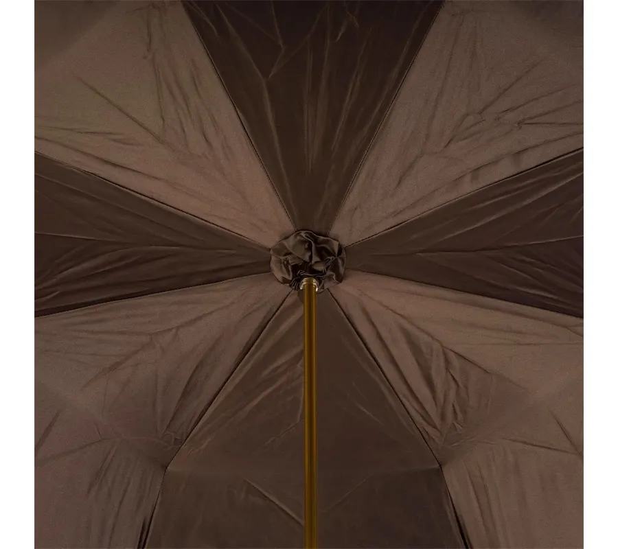 obrazek 5 Klasyczny elegancki parasol damski w czarno-białe paski – Pasotti