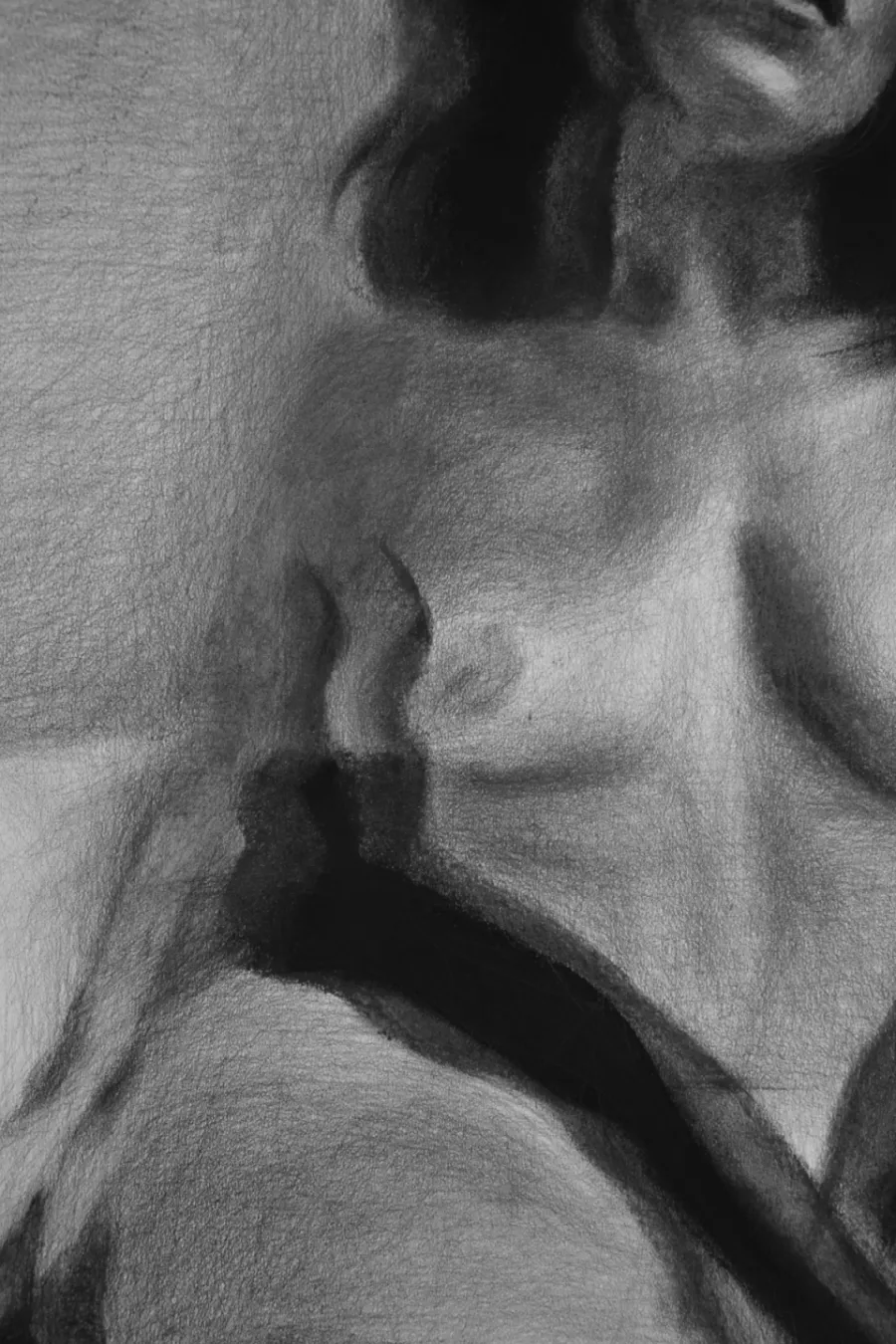 picture 5 "Niedosyt" - female nude / drawing on paper 100x70cm, Kamila Ossowska