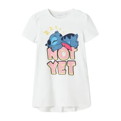 Zdjęcie NAME IT Koszula nocna Stitch 13242966 Biały Regular Fit