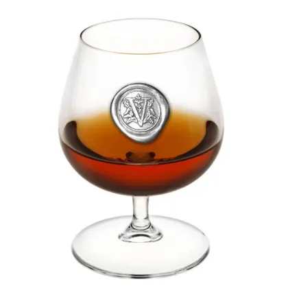 Zdjęcie Solidny kieliszek szklany do brandy lub koniaku z Anglii - 410 ml