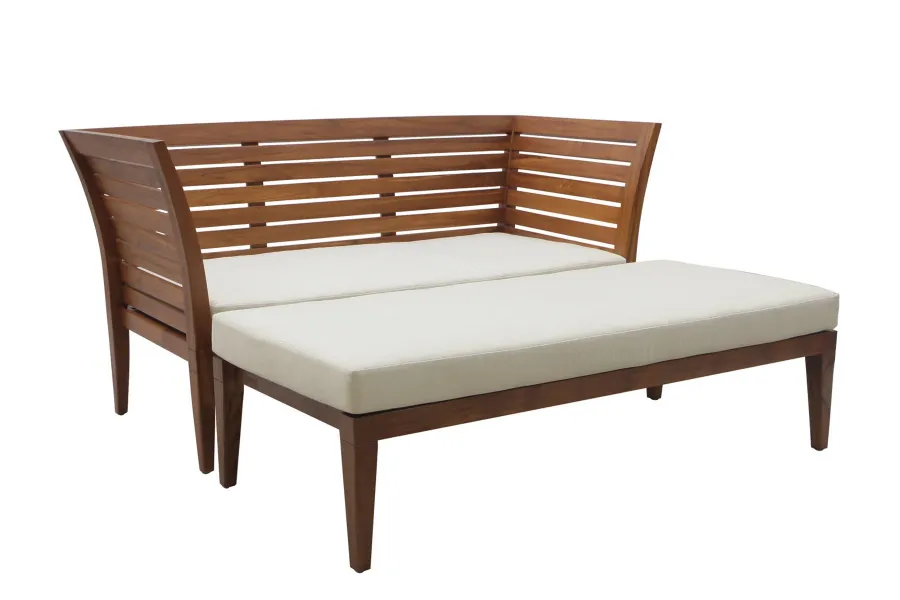 obrazek 3 Luksusowa sofa Georgetown z drewna tekowego do ogrodu i na taras