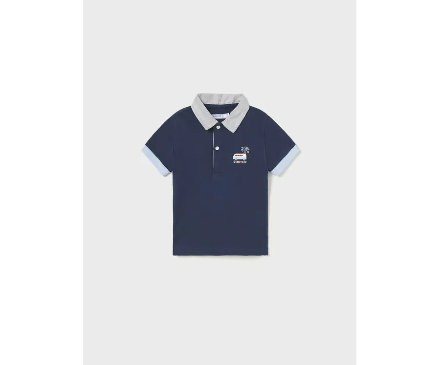 obrazek 1 Mayoral Polo 1104 Granatowy Regular Fit