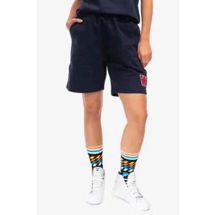 Zdjęcie Wood Wood szorty bawełniane Lis kolor granatowy z aplikacją medium waist 10231800.2424-NAVY