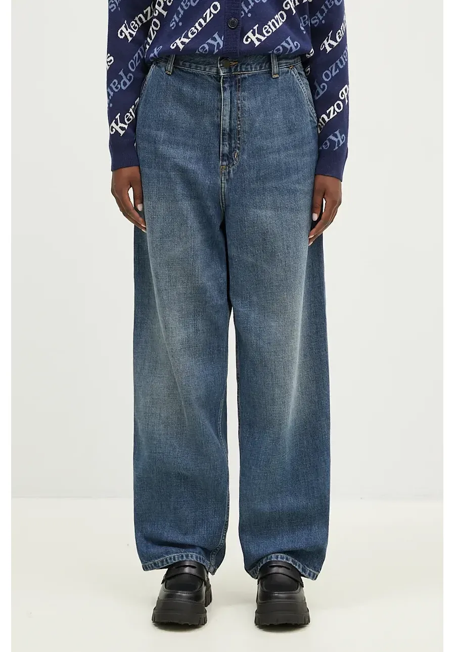 obrazek 1 Carhartt WIP jeansy Brandon Single Knee Pant damskie high waist I034225.014L