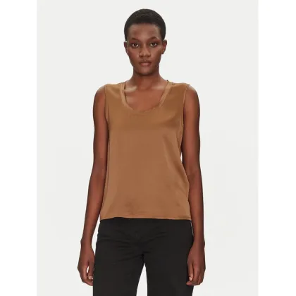 Zdjęcie ViCOLO Bluzka TD0006 Brązowy Relaxed Fit
