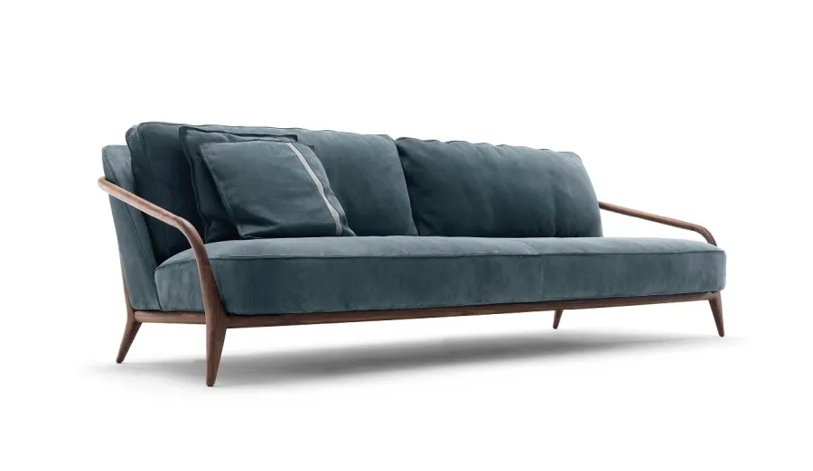 obrazek 2 Piękna sofa z litego orzecha do stylowych wnętrz - Ulivi Salotti