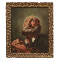 Picture A tasteful antique painting from the 18th century