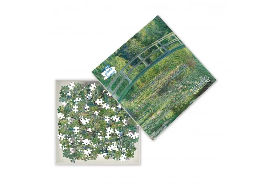obrazek 2 Puzzle dla dorosłych National Gallery Monet: Most nad stawem liliowym - Flame Tree Publishing