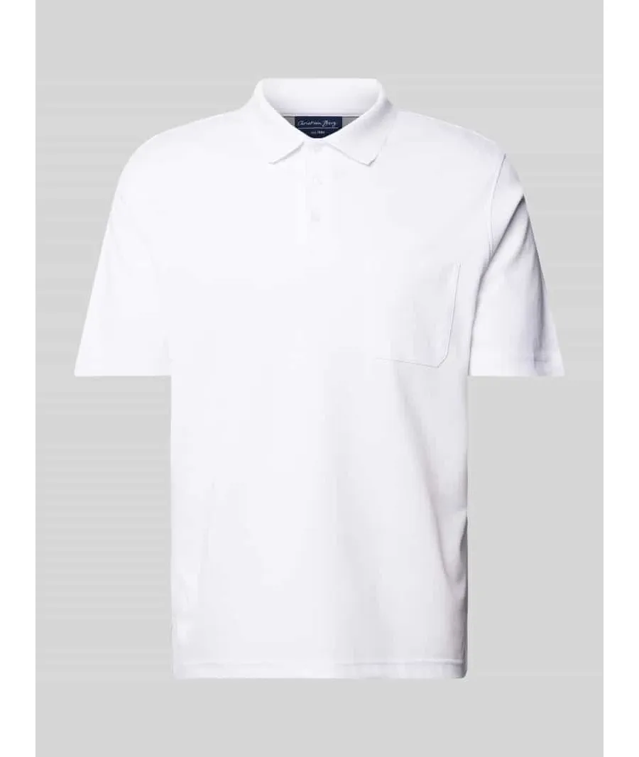 obrazek 1 Koszulka polo o kroju regular fit z kieszenią na piersi