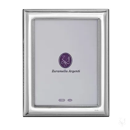 Zdjęcie Elegancka prostokątna ramka na zdjęcia 6×9 cm Rome ze srebra - Zaramella Argenti