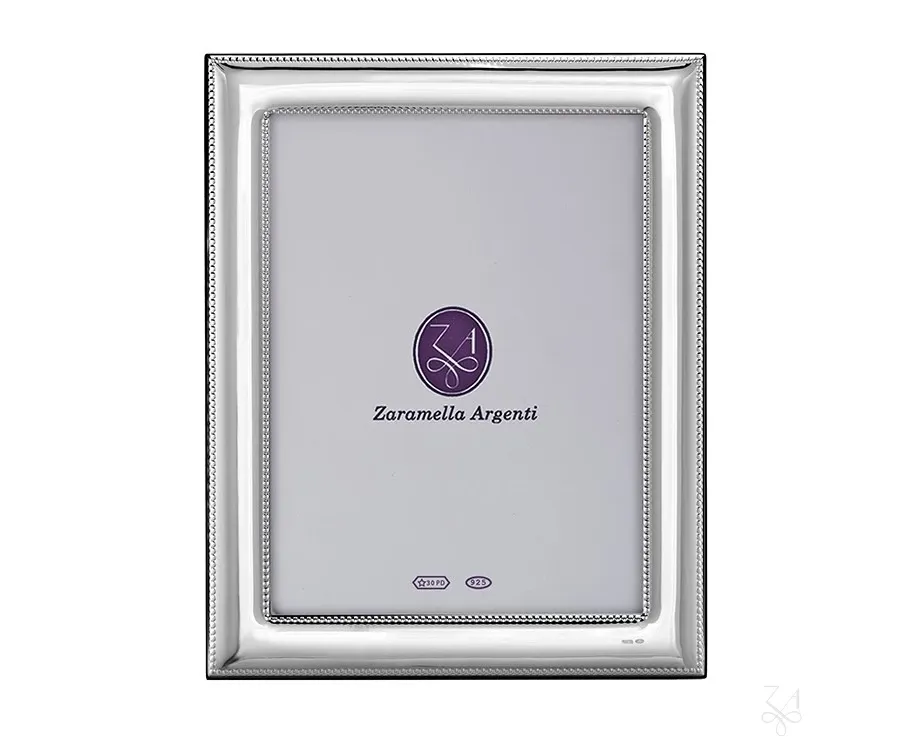 obrazek 1 Elegancka prostokątna ramka na zdjęcia 6×9 cm Rome ze srebra - Zaramella Argenti