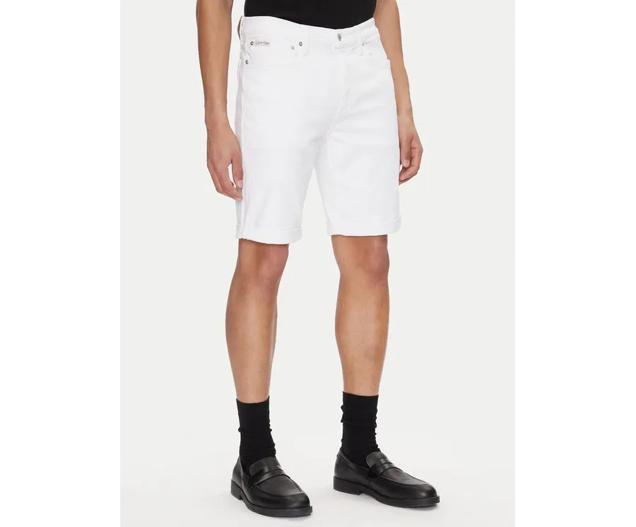 obrazek 1 Calvin Klein Jeans Szorty jeansowe J30J327536 Biały Slim Fit