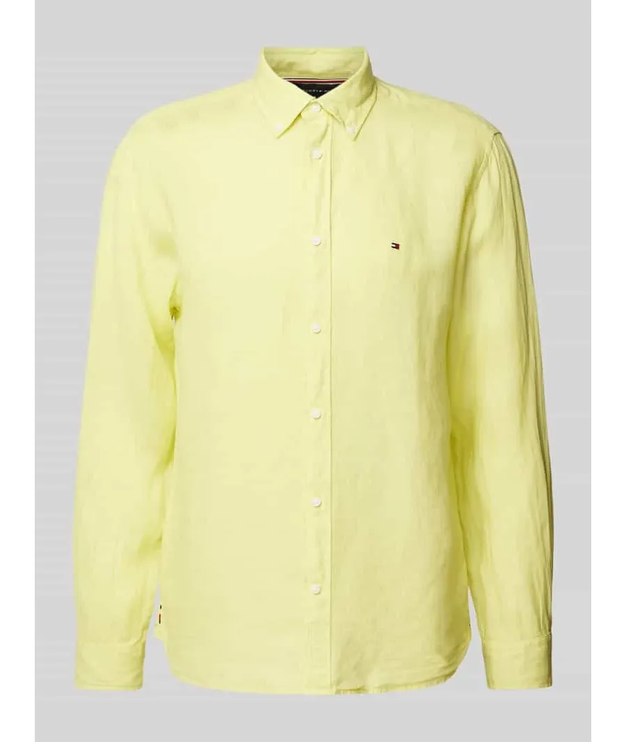 obrazek 1 Koszula casualowa o kroju regular fit z lnu model ‘PIGMENT’