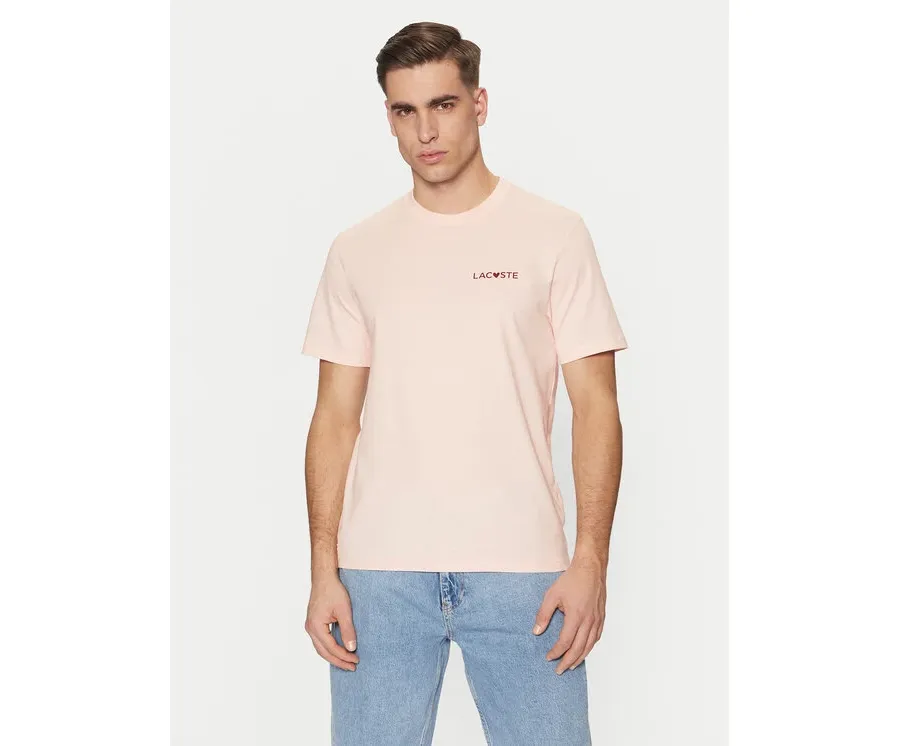 obrazek 1 Lacoste T-Shirt TH5231 Różowy Regular Fit