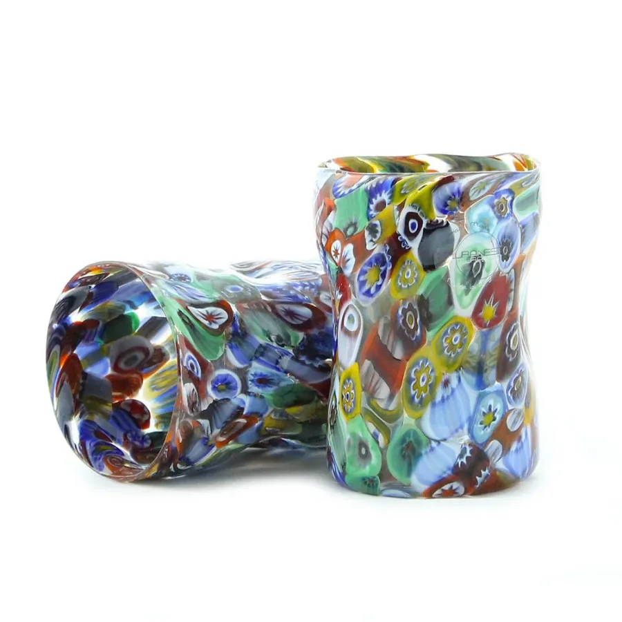 obrazek 7 Szklanka Millefiori o fantazyjnym wyglądzie z weneckiego szkła