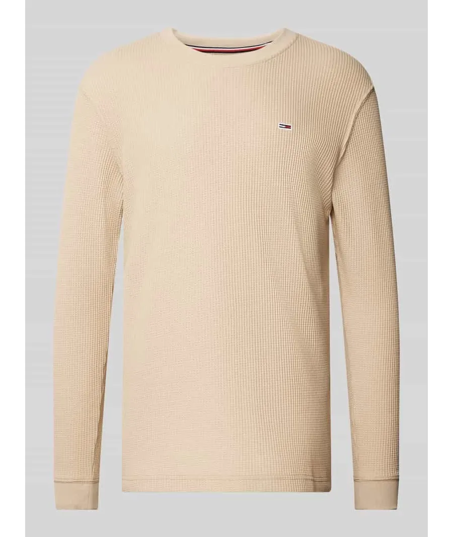 obrazek 1 Bluzka z długim rękawem o kroju regular fit z wyhaftowanym logo