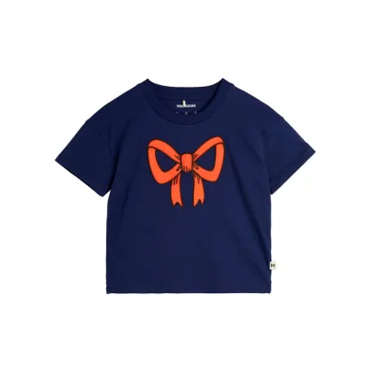 Zdjęcie MINI RODINI T-Shirt Bow 2512012860 Granatowy Regular Fit